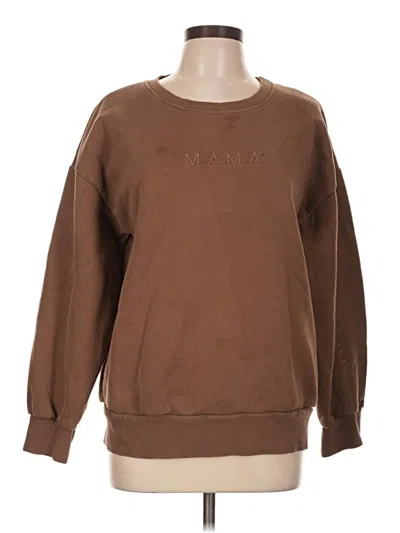 Pre-owned Assorted Brands Sweatshirt In Brown