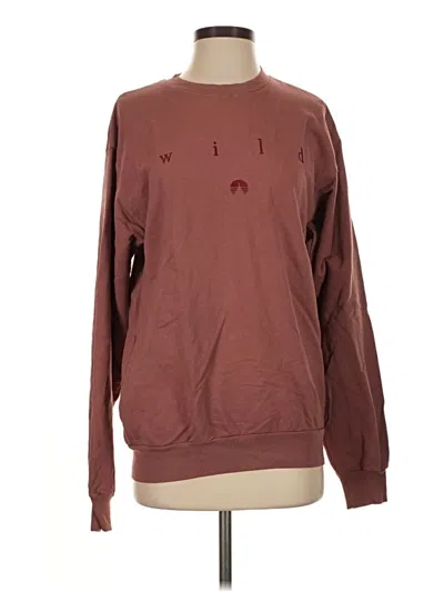 Pre-owned Assorted Brands Sweatshirt In Brown