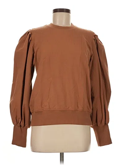 Pre-owned Assorted Brands Sweatshirt In Brown