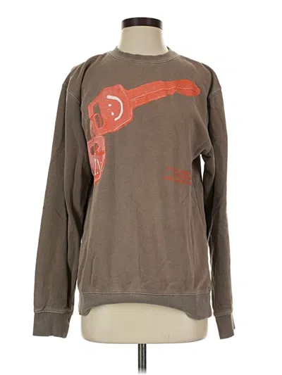 Pre-owned Assorted Brands Sweatshirt In Brown