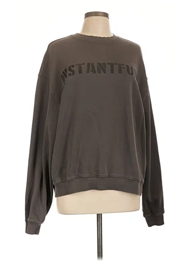 Pre-owned Assorted Brands Sweatshirt In Brown