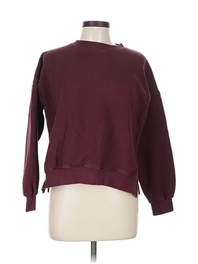 Pre-owned Assorted Brands Sweatshirt In Burgundy