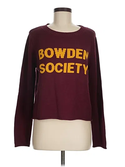 Pre-owned Assorted Brands Sweatshirt In Burgundy