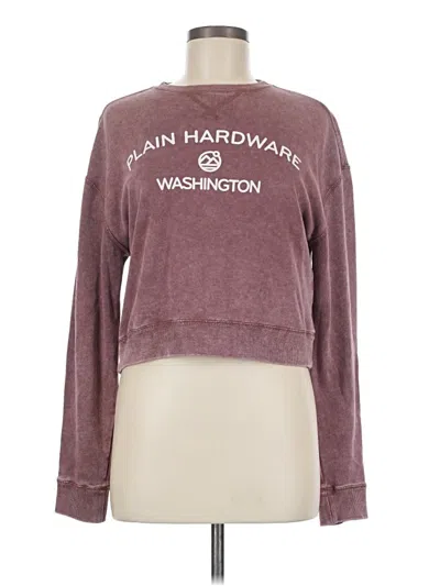 Pre-owned Assorted Brands Sweatshirt In Burgundy