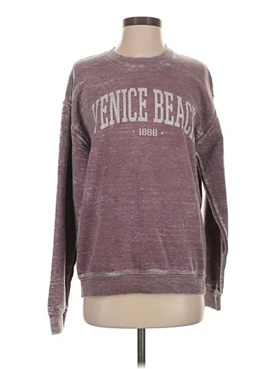 Pre-owned Assorted Brands Sweatshirt In Burgundy