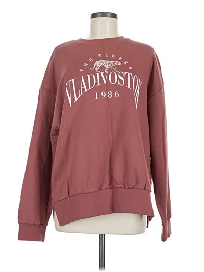 Pre-owned Assorted Brands Sweatshirt In Burgundy