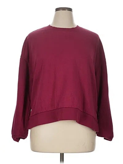Pre-owned Assorted Brands Sweatshirt In Burgundy