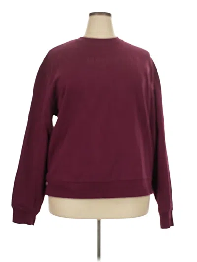 Pre-owned Assorted Brands Sweatshirt In Burgundy