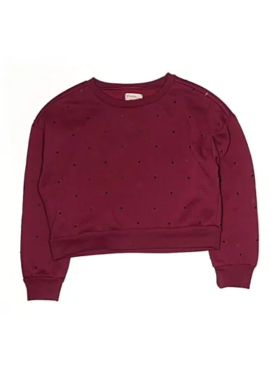 Pre-owned Assorted Brands Kids' Sweatshirt In Burgundy