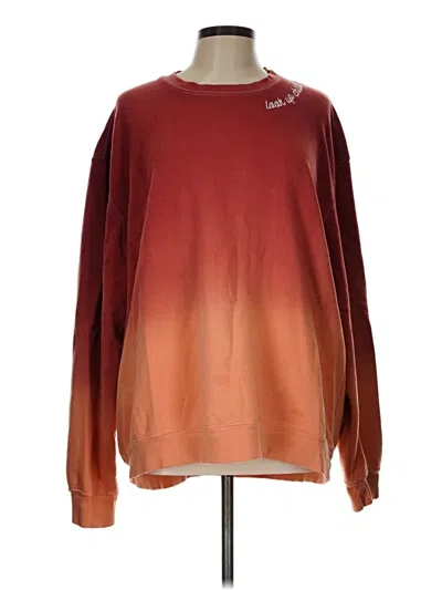 Pre-owned Assorted Brands Sweatshirt In Burgundy