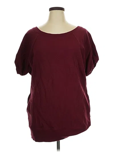 Pre-owned Assorted Brands Sweatshirt In Burgundy