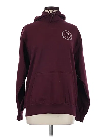 Pre-owned Assorted Brands Sweatshirt In Burgundy