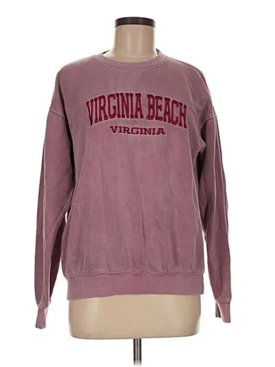 Pre-owned Assorted Brands Sweatshirt In Burgundy