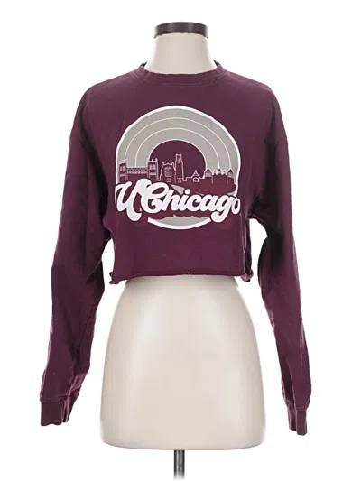 Pre-owned Assorted Brands Sweatshirt In Burgundy