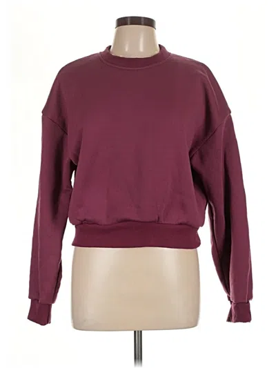 Pre-owned Assorted Brands Sweatshirt In Burgundy