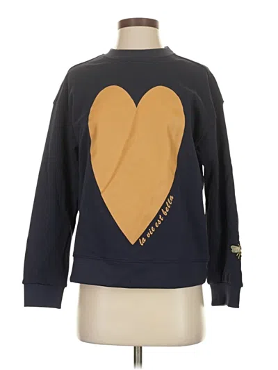 Pre-owned Assorted Brands Sweatshirt In Gold