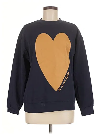 Pre-owned Assorted Brands Sweatshirt In Gold