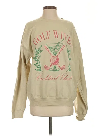 Pre-owned Assorted Brands Sweatshirt In Gold