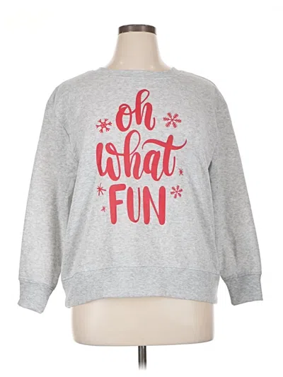 Pre-owned Assorted Brands Sweatshirt In Gray