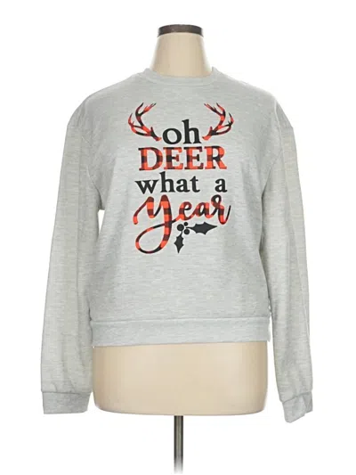 Pre-owned Assorted Brands Sweatshirt In Gray