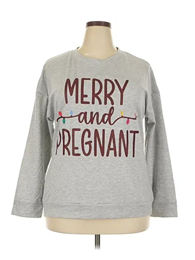 Pre-owned Assorted Brands Sweatshirt In Gray