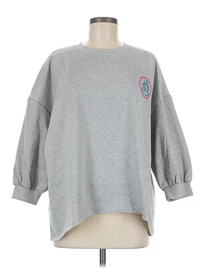Pre-owned Assorted Brands Sweatshirt In Gray