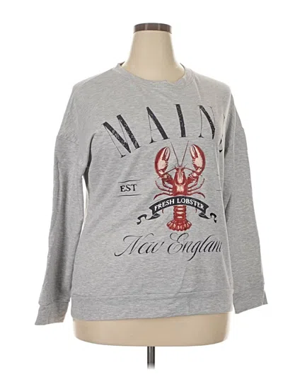 Pre-owned Assorted Brands Sweatshirt In Gray