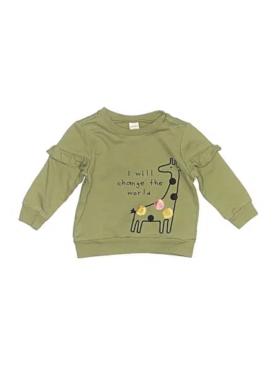 Pre-owned Assorted Brands Babies' Sweatshirt In Green