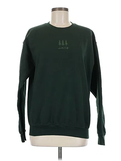 Pre-owned Assorted Brands Sweatshirt In Green