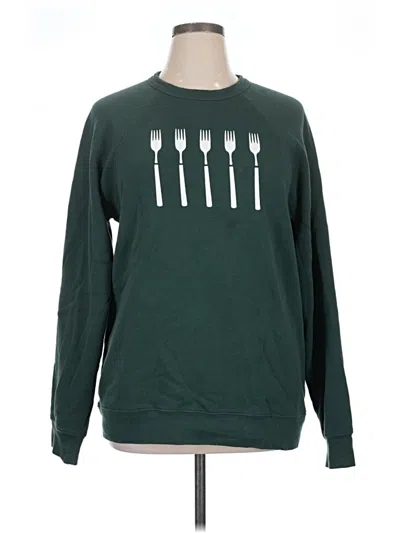 Pre-owned Assorted Brands Sweatshirt In Green