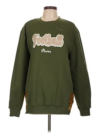 Pre-owned Assorted Brands Sweatshirt In Green