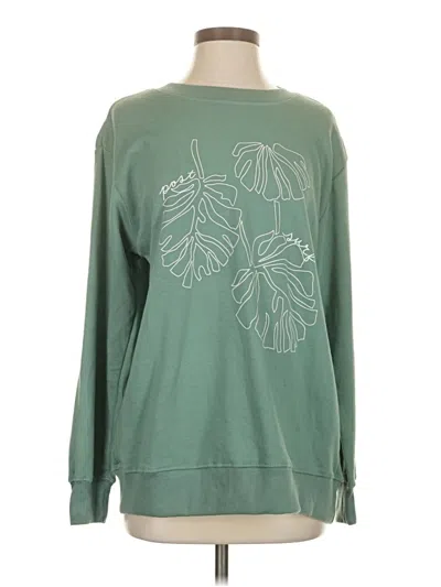 Pre-owned Assorted Brands Sweatshirt In Green