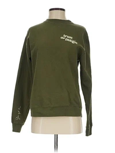 Pre-owned Assorted Brands Sweatshirt In Green