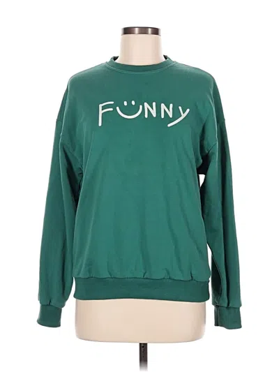 Pre-owned Assorted Brands Sweatshirt In Green