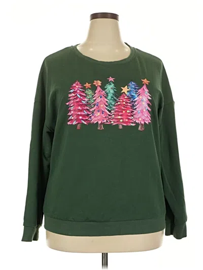 Pre-owned Assorted Brands Sweatshirt In Green
