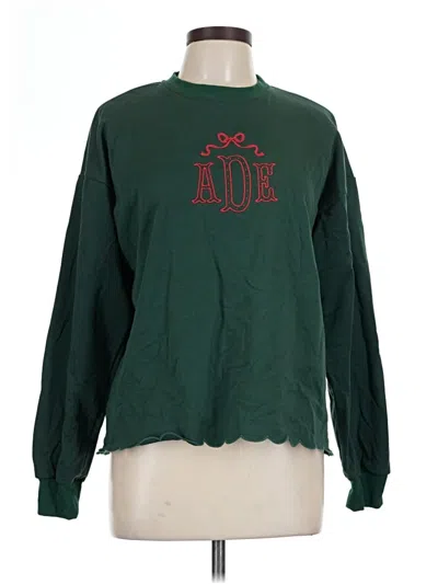 Pre-owned Assorted Brands Sweatshirt In Green