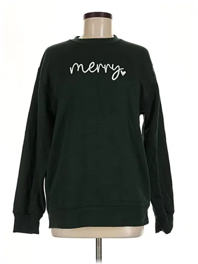 Pre-owned Assorted Brands Sweatshirt In Green