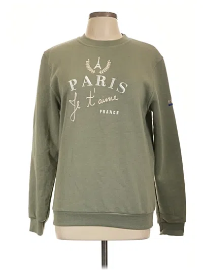 Pre-owned Assorted Brands Sweatshirt In Green