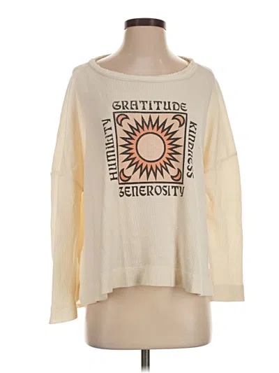 Pre-owned Assorted Brands Sweatshirt In Ivory