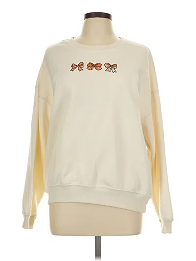 Pre-owned Assorted Brands Sweatshirt In Ivory