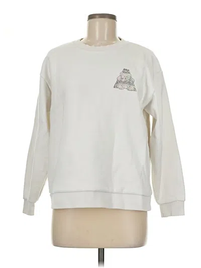 Pre-owned Assorted Brands Sweatshirt In Ivory