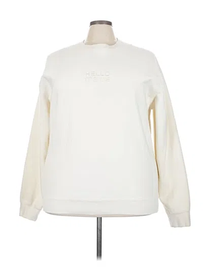 Pre-owned Assorted Brands Sweatshirt In Ivory