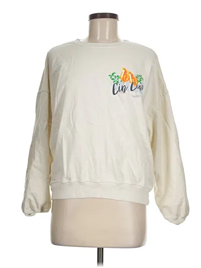Pre-owned Assorted Brands Sweatshirt In Ivory