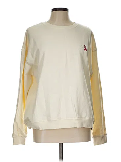 Pre-owned Assorted Brands Sweatshirt In Ivory
