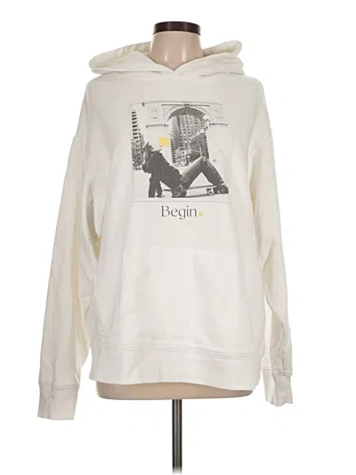 Pre-owned Assorted Brands Sweatshirt In Ivory