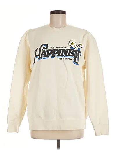 Pre-owned Assorted Brands Sweatshirt In Ivory