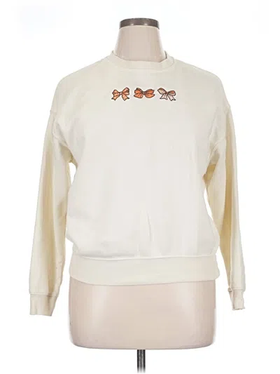 Pre-owned Assorted Brands Sweatshirt In Ivory