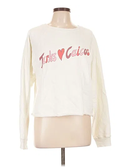 Pre-owned Assorted Brands Sweatshirt In Ivory