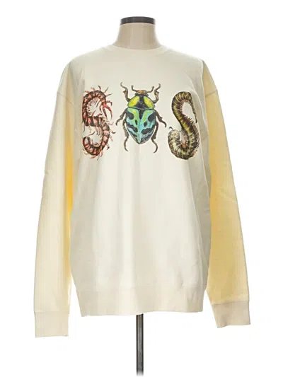 Pre-owned Assorted Brands Sweatshirt In Ivory
