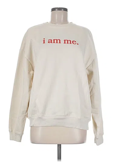 Pre-owned Assorted Brands Sweatshirt In Ivory